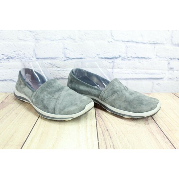 LL Bean Back Cove Stretch Slip Ons Nubuck Gray Size 8 M - Picture 3 of 9